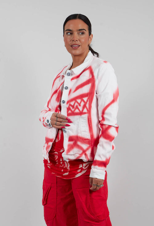 Denim Jacket in Graffiti - 1041127