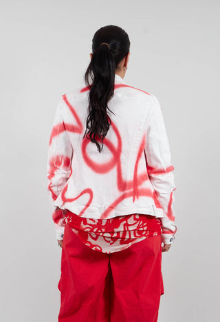 Denim Jacket in Graffiti - 1041127