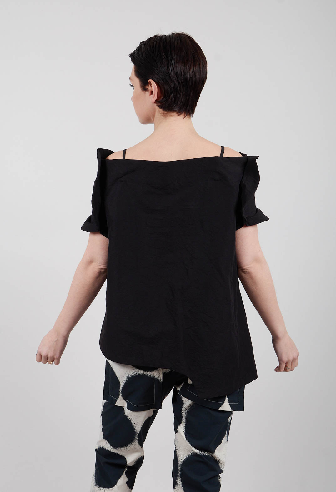 Bardot Style Top in Black - 1120611
