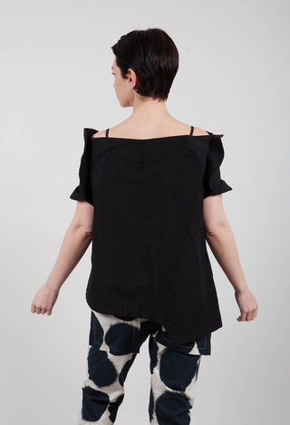 Bardot Style Top in Black - 1120611