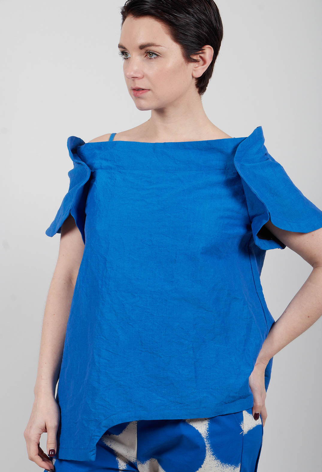 Bardot Style Top in Electric - 1120611