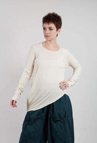 Long Sleeve T-Shirt in Marshmallow - 1180502