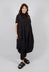 Button Shirt Dress in Black - 1230902