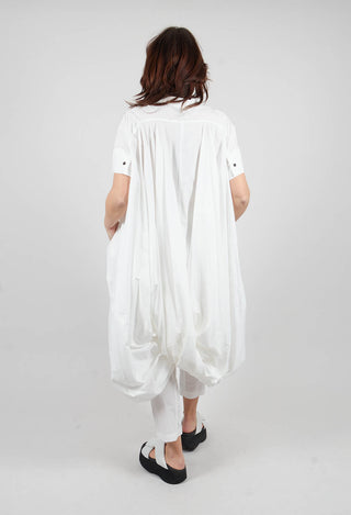 Button Shirt Dress in Paper - 1230902