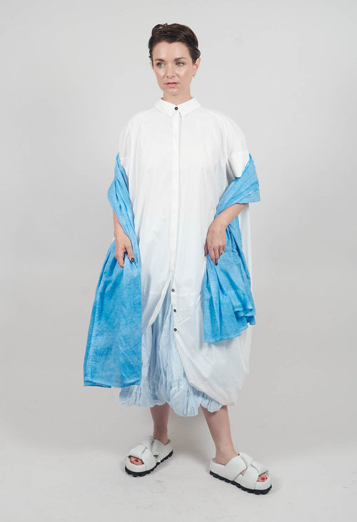 Button Shirt Dress in Paper - 1230902