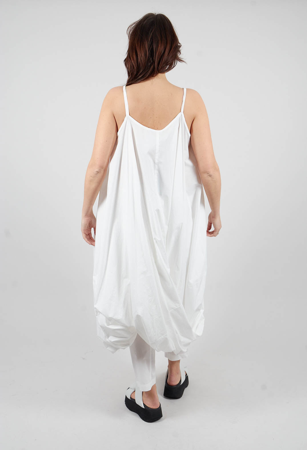 Wide Open Neck Dress in Paper - 1230903