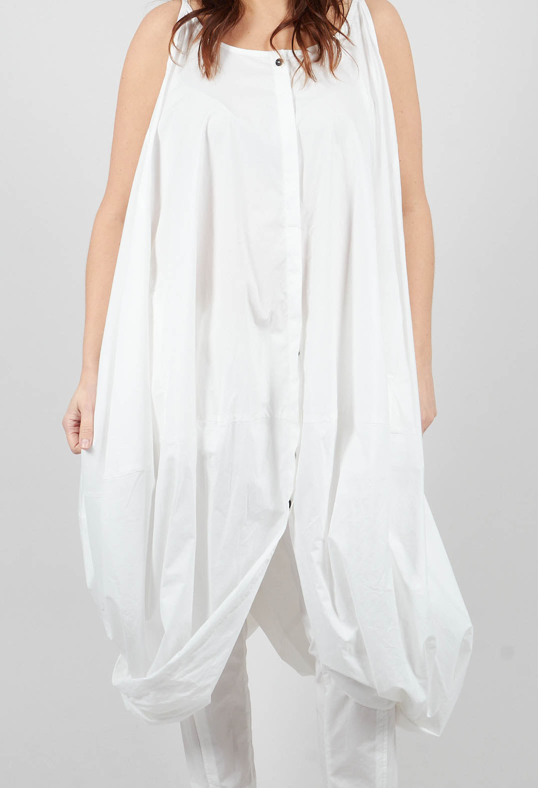 Wide Open Neck Dress in Paper - 1230903