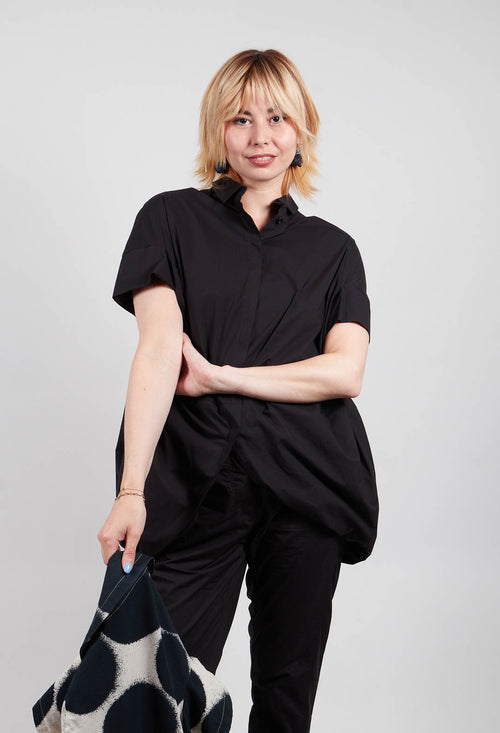 Balloon Shirt in Black - 1230404