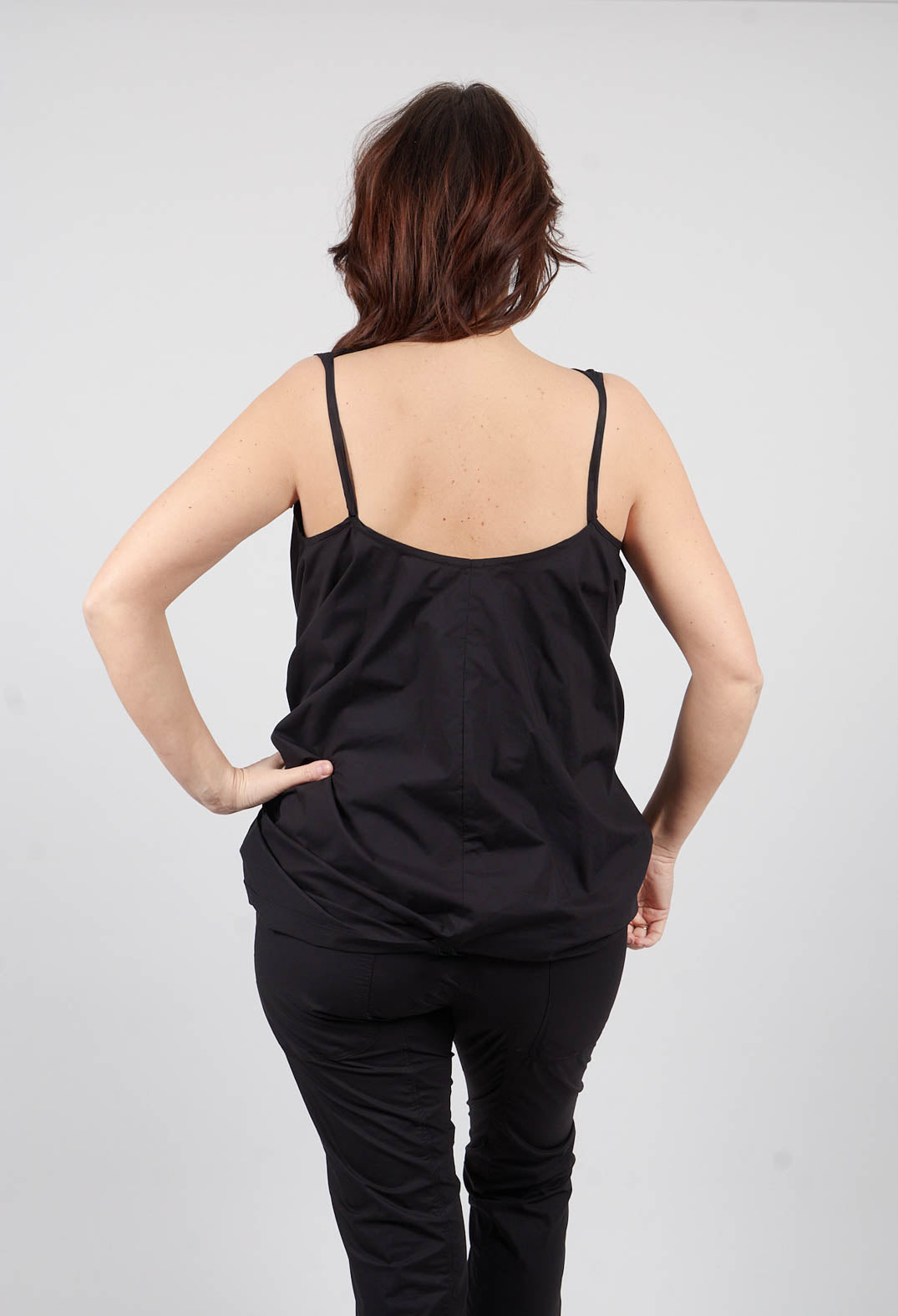 Sleeveless Balloon Top in Black - 1230805