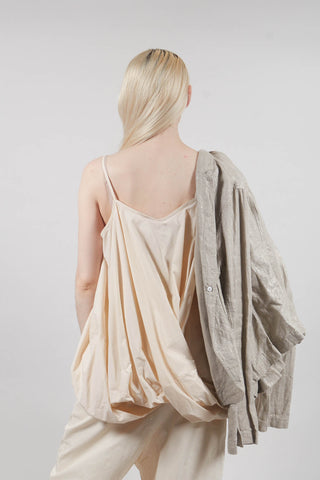 Sleeveless Balloon Top in Marshmallow - 1230805