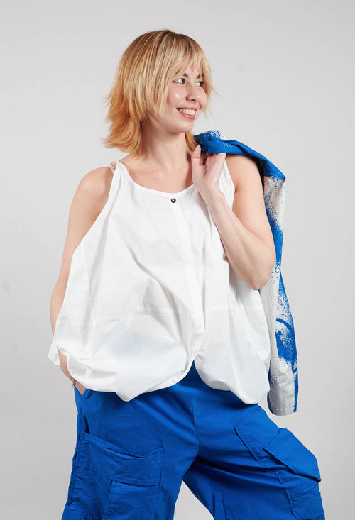 Sleeveless Balloon Top in Paper - 1230805