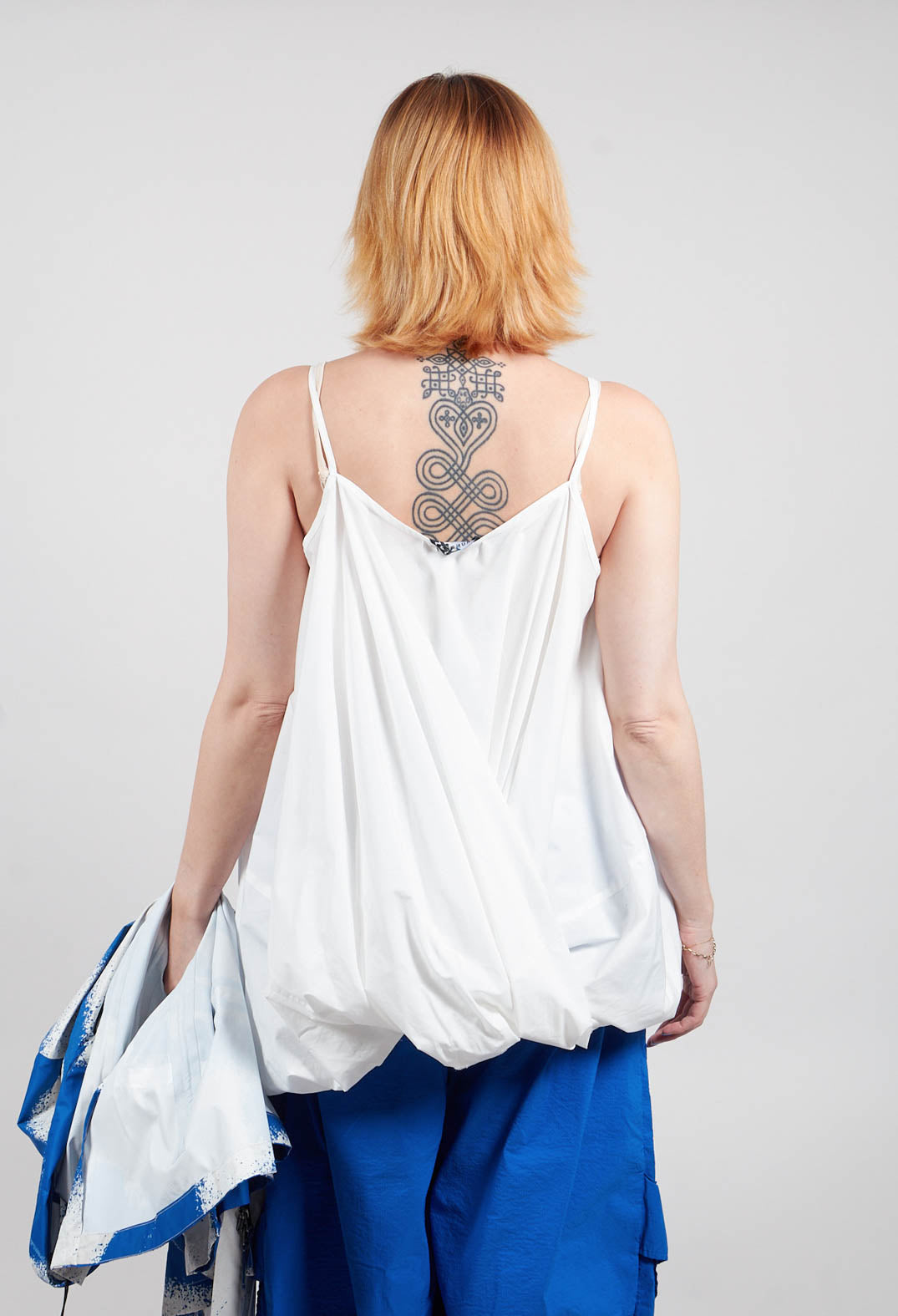 Sleeveless Balloon Top in Paper - 1230805