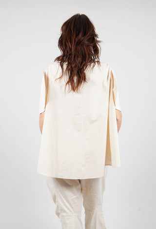 Round Sleeve Blouse in Marshmallow - 1230410