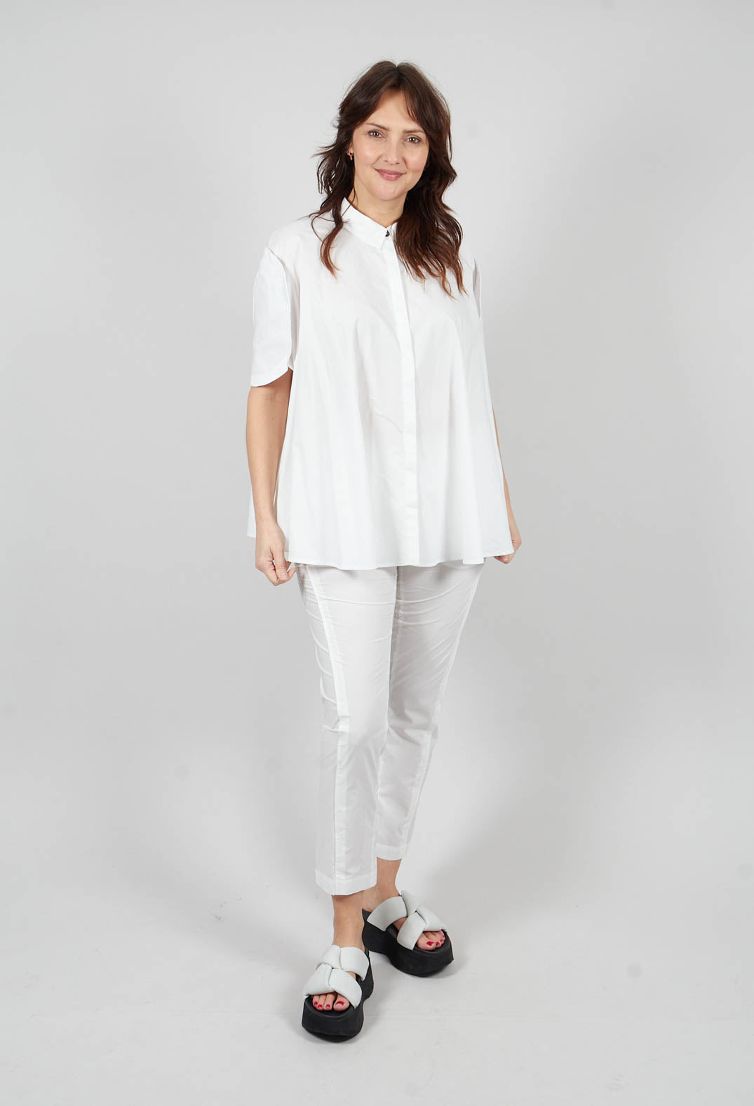 Round Sleeve Blouse in Paper - 1230410
