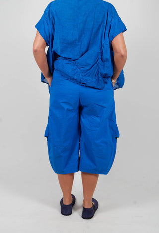 Cropped Pocket Trousers in Electric - 1240101