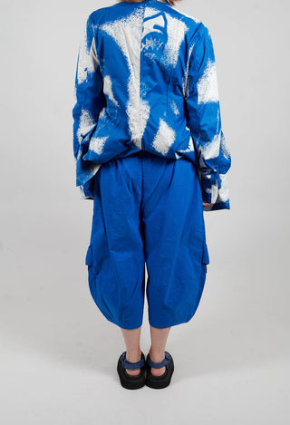 Cropped Pocket Trousers in Electric - 1240101