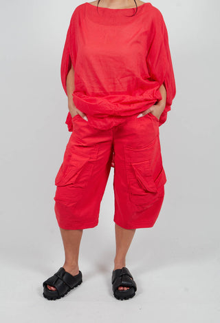 Cropped Pocket Trousers in Ketchup - 1240101