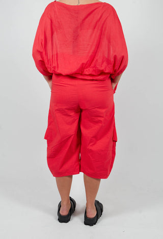 Cropped Pocket Trousers in Ketchup - 1240101