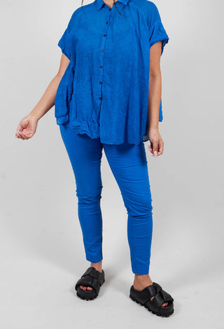 Slim Fit Trousers in Electric - 1240104