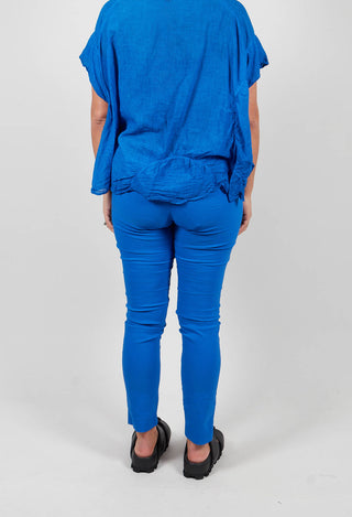 Slim Fit Trousers in Electric - 1240104