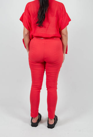 Slim Fit Trousers in Ketchup - 1240104