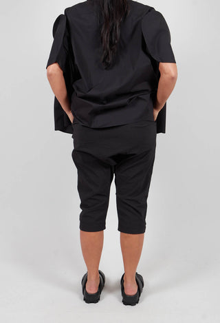 Slim Low Crotch Trousers in Black - 1240105