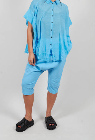 Slim Low Crotch Trousers in Ice - 1240105