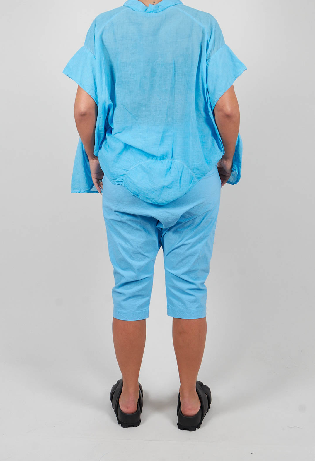 Slim Low Crotch Trousers in Ice - 1240105