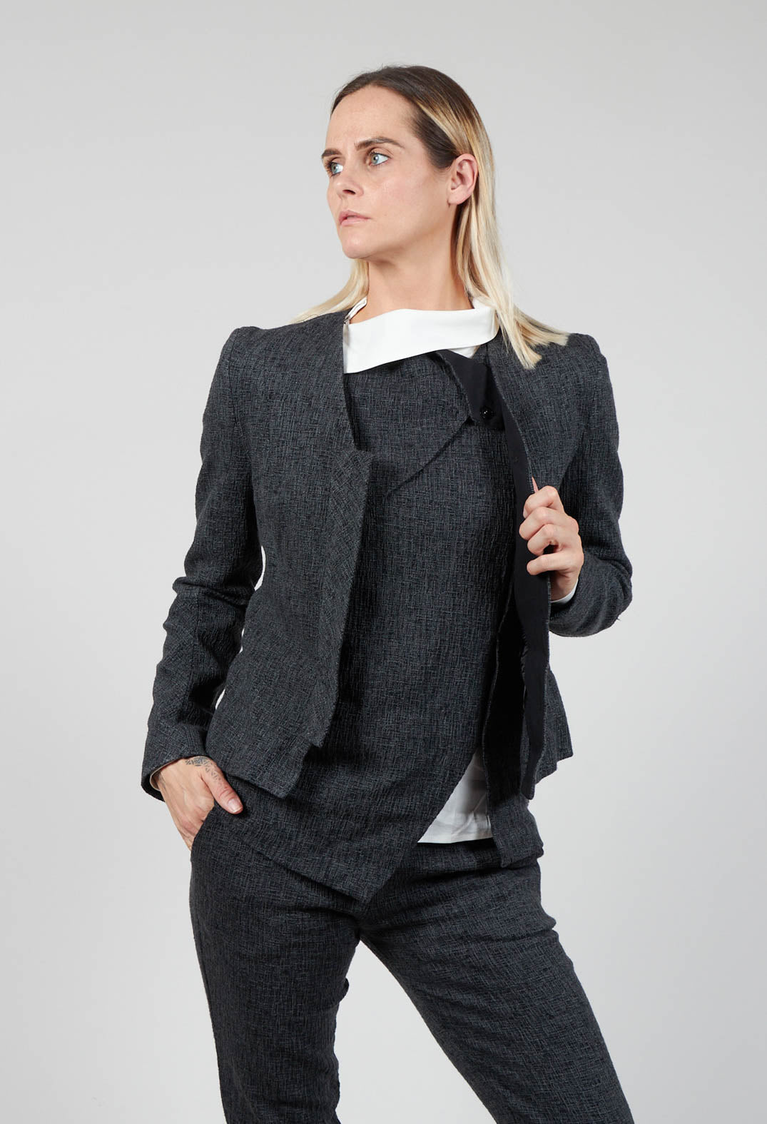 Giacca Munch Short Textured Jacket in Palude