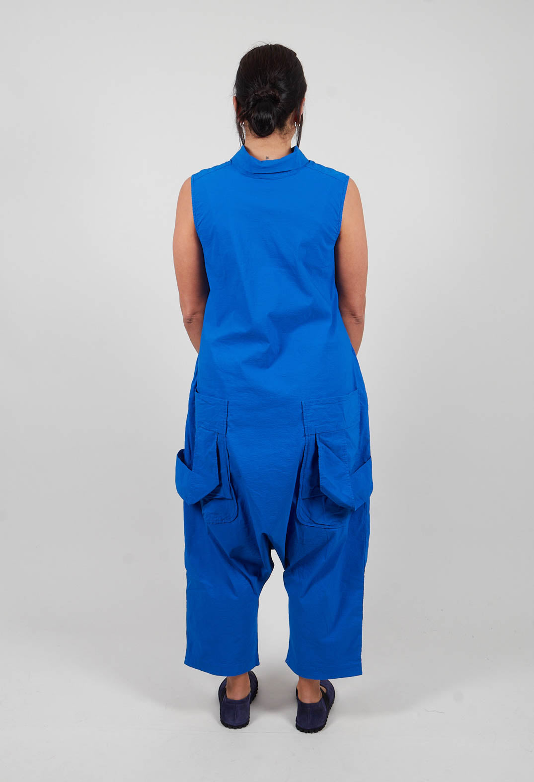 High Neck Jumpsuit in Electric - 1241308