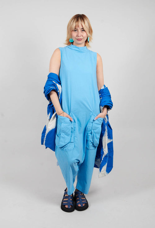 High Neck Jumpsuit in Ice - 1241308