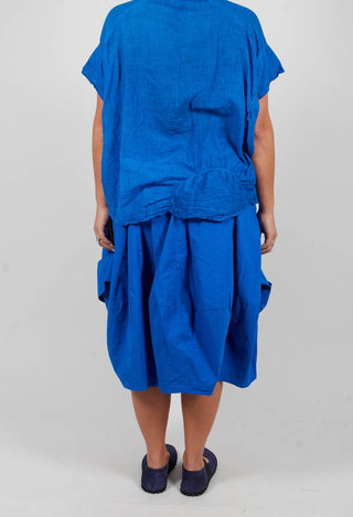 Pull On Midi Skirt in Electric - 1240312