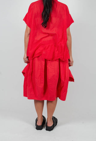 Pull On Midi Skirt in Ketchup - 1240312