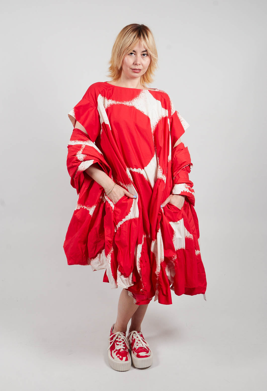 Relaxed T-Shirt Dress in Ketchup Print - 1260901