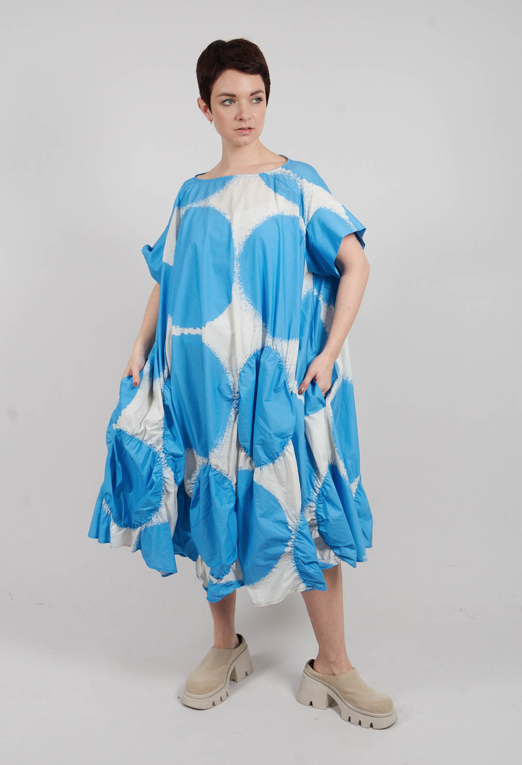 Relaxed T-Shirt Dress in Ice Print - 1260901