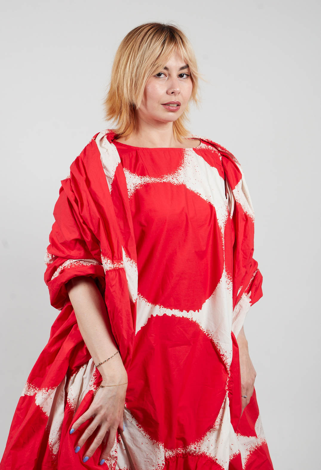 Relaxed T-Shirt Dress in Ketchup Print - 1260901