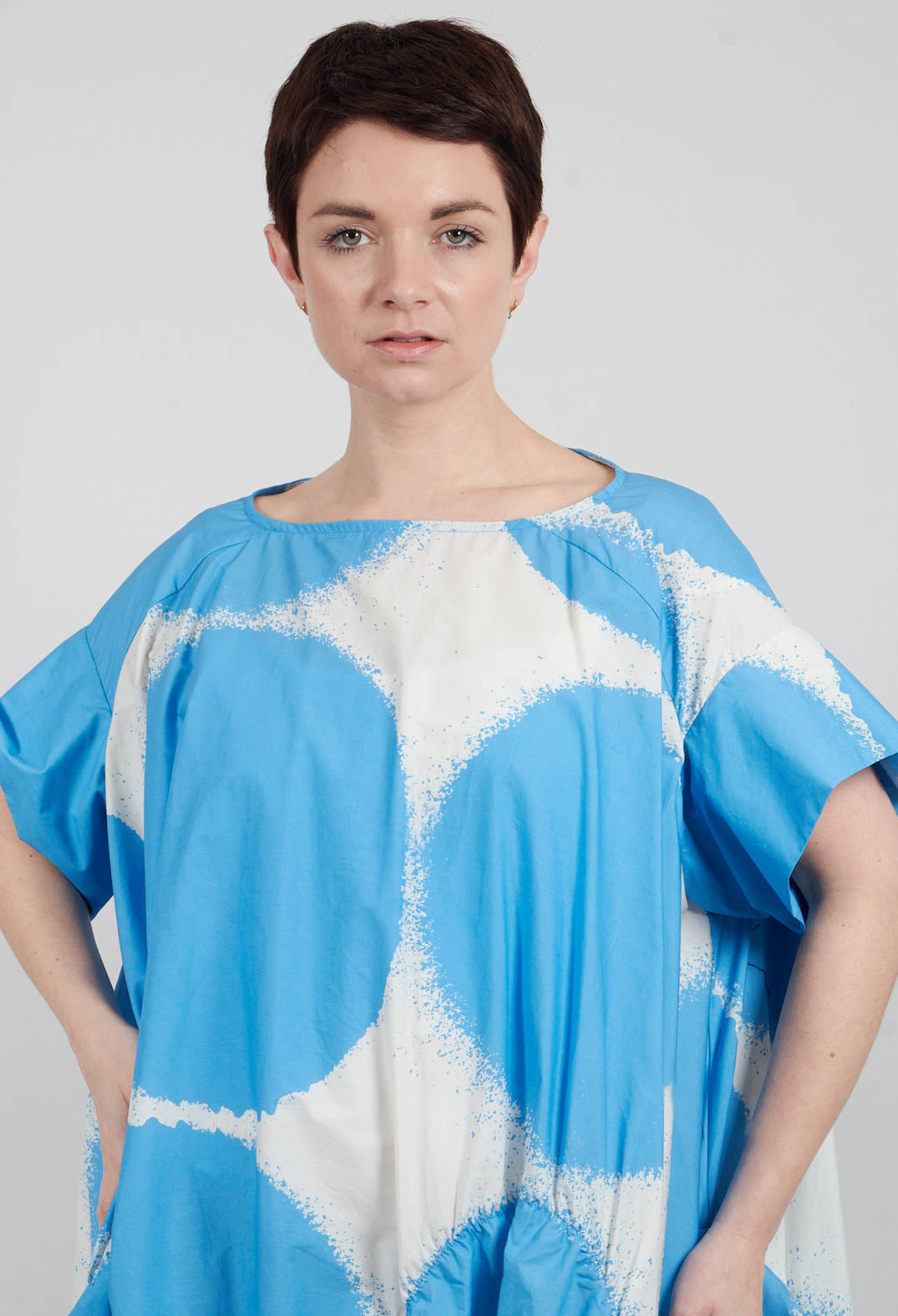 Relaxed T-Shirt Dress in Ice Print - 1260901