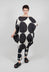 Circular Print Dress in Black Print - 1260902