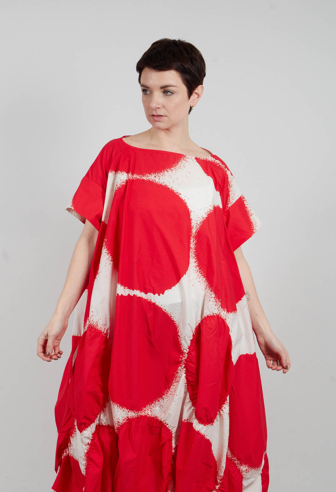 Relaxed T-Shirt Dress in Ketchup Print - 1260901