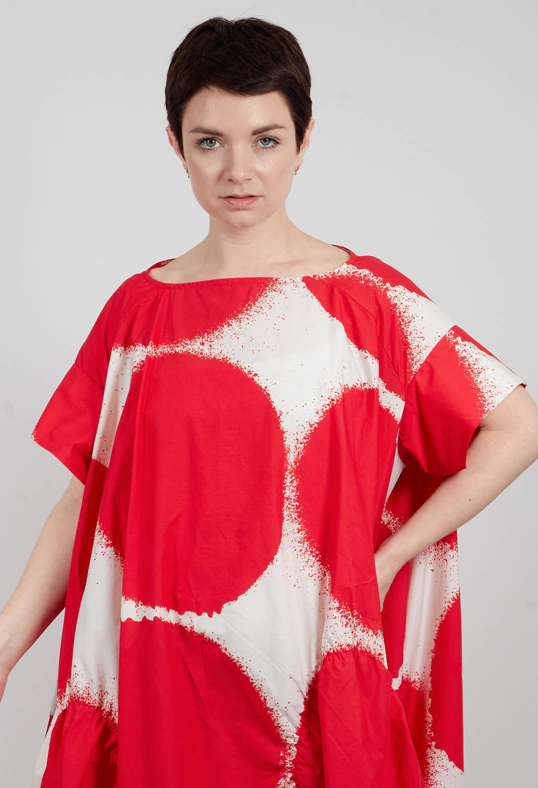 Relaxed T-Shirt Dress in Ketchup Print - 1260901
