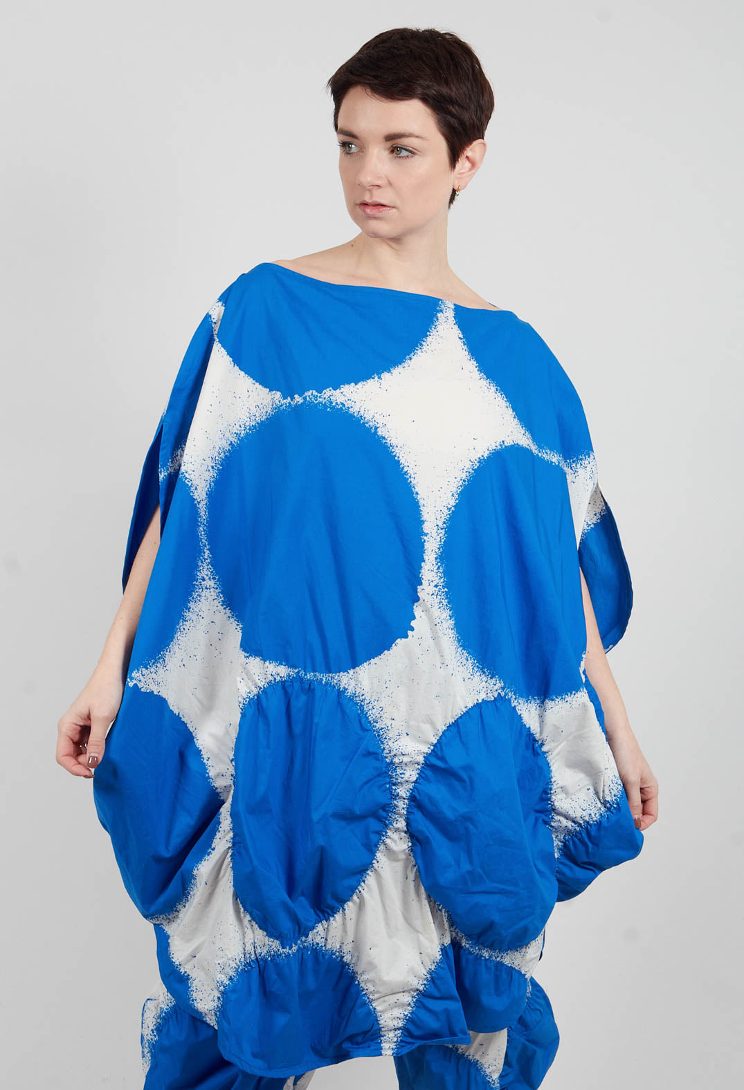 Circular Print Dress in Electric Print - 1260902