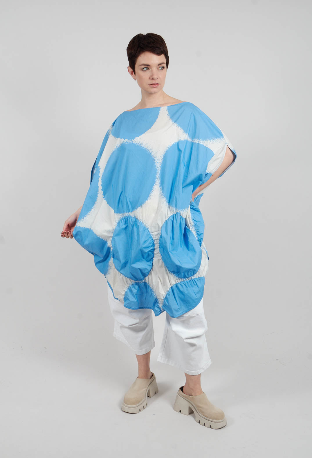Circular Print Dress in Ice Print - 1260902