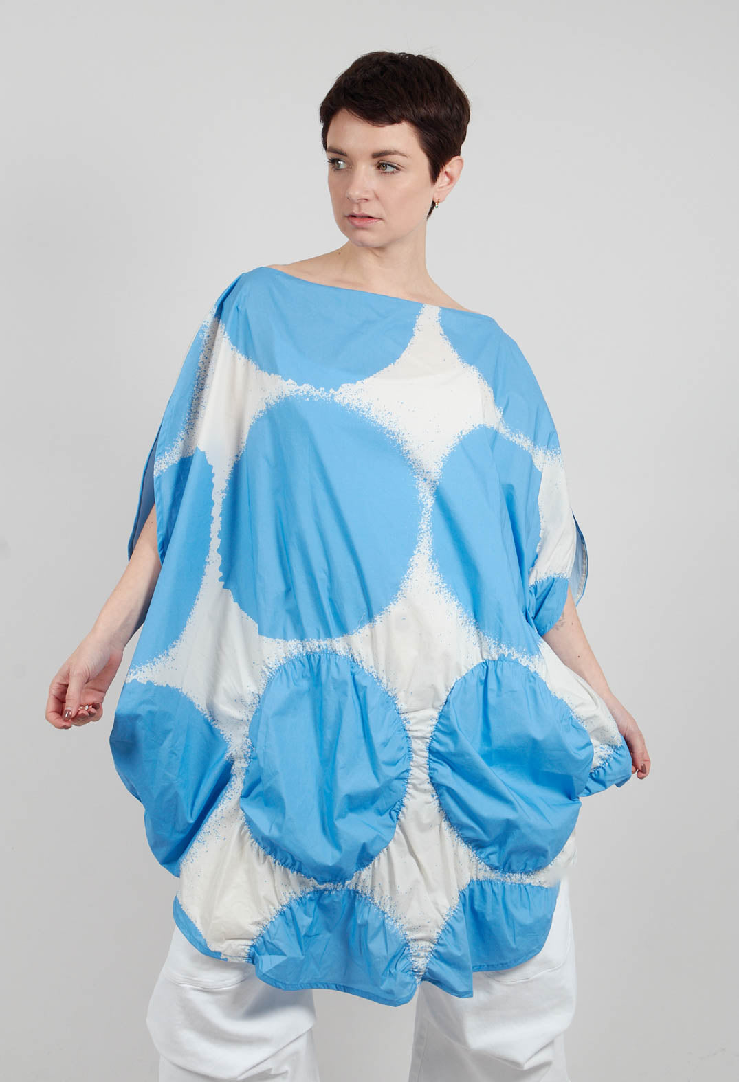 Circular Print Dress in Ice Print - 1260902