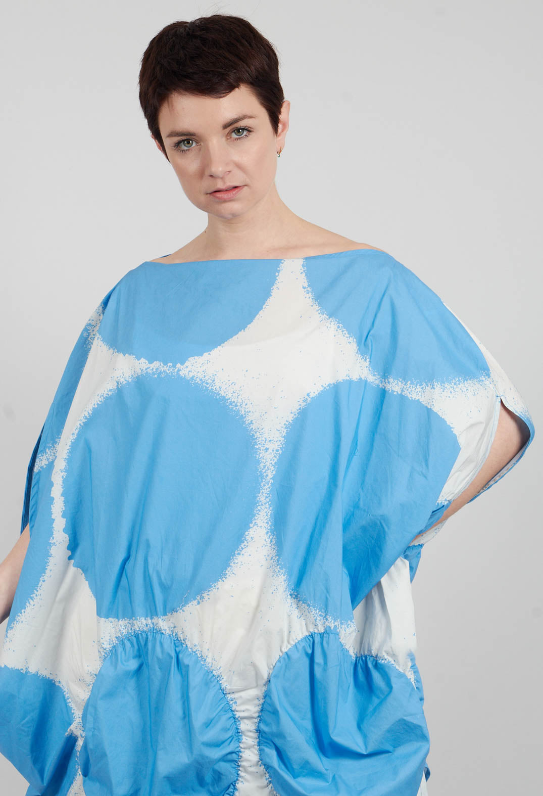 Circular Print Dress in Ice Print - 1260902