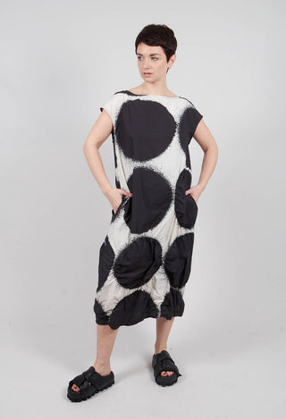 MidI Dress in Black Print - 1260903