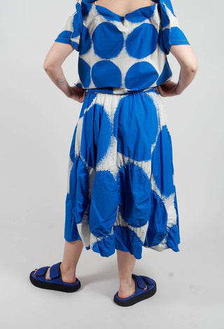 Elasticated A-Line Skirt in Electric Print - 1260304