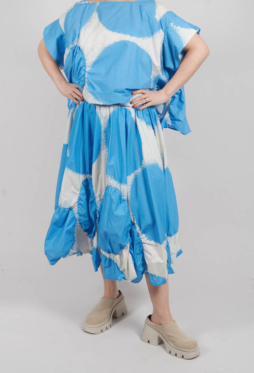 Elasticated A-Line Skirt in Ice Print - 1260304