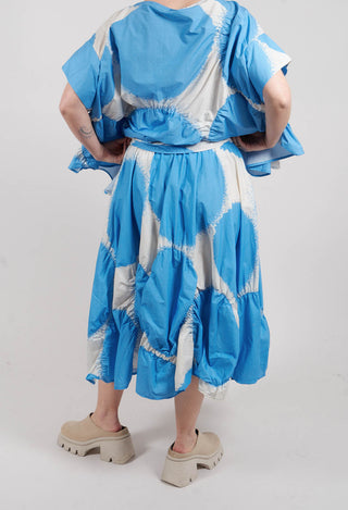 Elasticated A-Line Skirt in Ice Print - 1260304