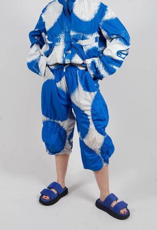 Cropped Balloon Trousers in Electric Print - 1260105