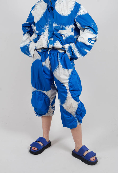 Cropped Balloon Trousers in Electric Print - 1260105